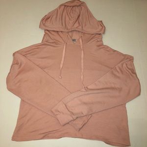 Pink long sleeve hoodie